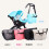 (gray) Original Wheels For Donna /Doona Replace Mosquito Net Rain Cover Bag Leather 4