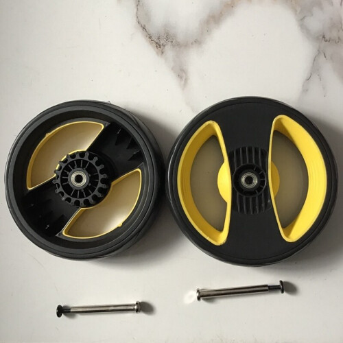 (back 1 pair) Original Wheels For Donna /Doona Replace Mosquito Net Rain Cover Bag Leather 1