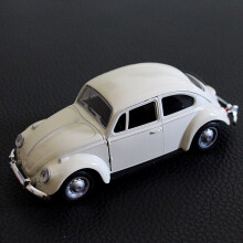 (White) 2023 Newest Arrival Retro Vintage Beetle Diecast Pull Back Car Model Toy