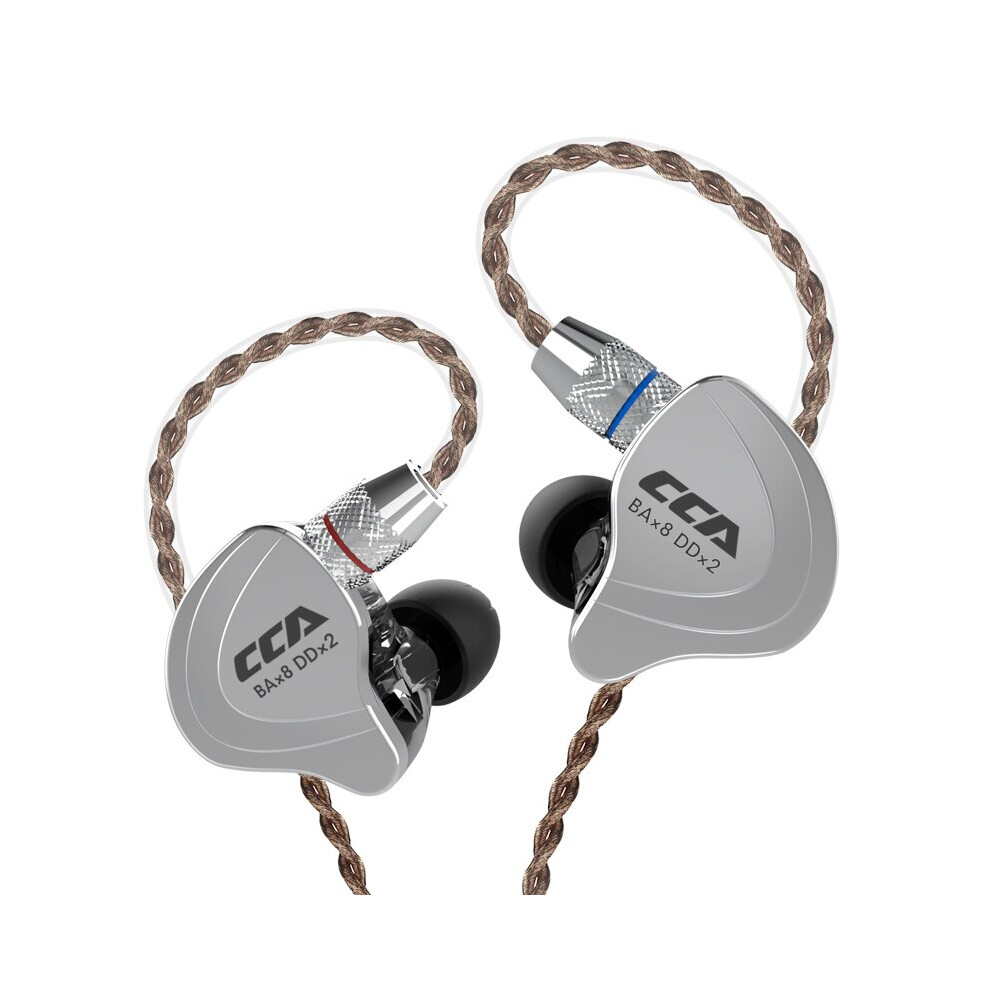 ( No Mic) Cca C10 Headphones 4Ba+1Dd Hybrid Technology Hifi In Ear Music Dj Gamer Black 8210516653436