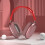 (Red) Original Air Max P9 Pro Wireless Bluetooth Headphones Noise Cancelling 1