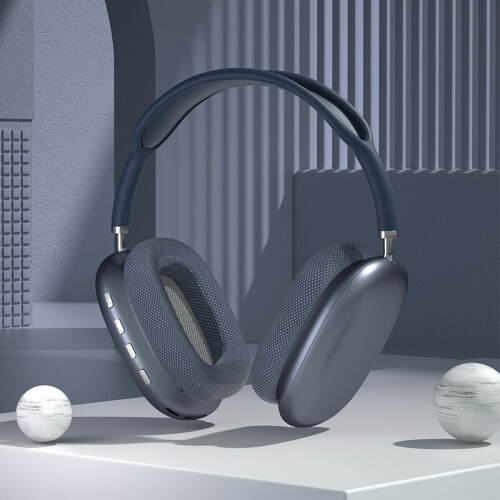 (Blue) Original Air Max P9 Pro Wireless Bluetooth Headphones Noise Cancelling 1