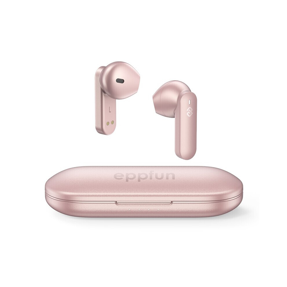 (Pink) Eppfun Cutemeet 300 Metal Tws Earbuds Qualcomm QCC3040 Aptx Adaptive/AAC