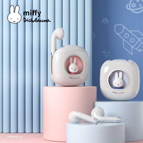 (Blue) Miffy Bluetooth Wireless EarBuds Headset TWS Bluetooth 5.3 Touch Control 2