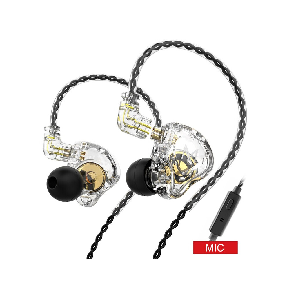 (Clear Mic) Newest Mt1 In Ear Earphone Dynamic Dj Monitor Iem Earbud Hifi Sport Noise 8210516654006