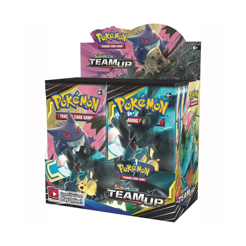 (324 Team UP) 324pcs Pokemon cards Sword & Shield Booster Box Collectible Trading