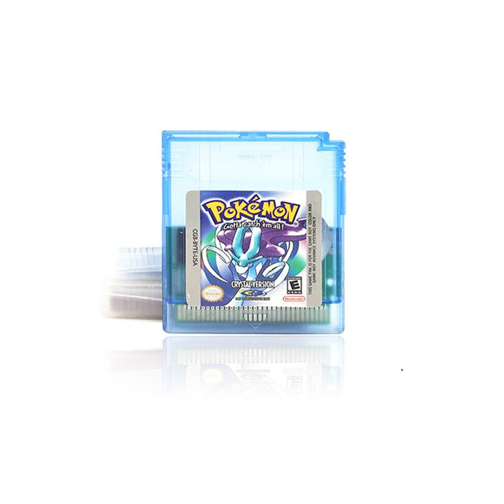 (crystal) Pokemon GBC Card 16 Bit Video Game Cartridge Console Card For Gameboy