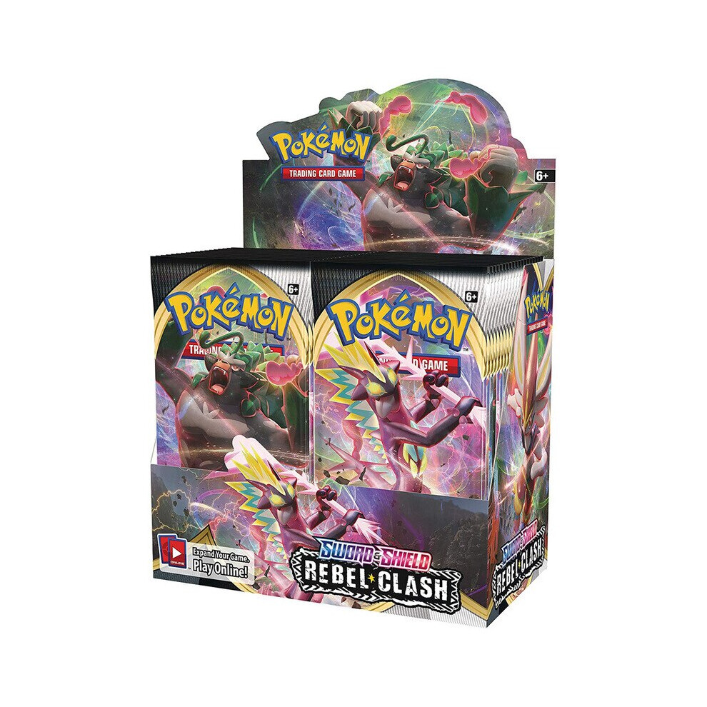 (REBE CLAsh) 324Pcs/Box Pokemon English Cards Box VMAX TCG Evolution Booster Box Chilling