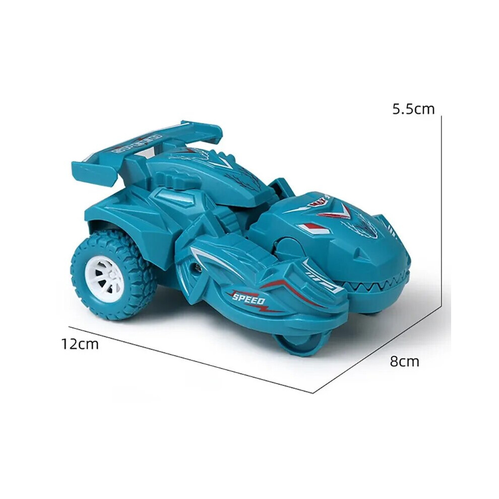 (blue) Crash deformation dinosaur toy car children inertia car fall-resistant-image-OPC-PDPXPCK-NEW