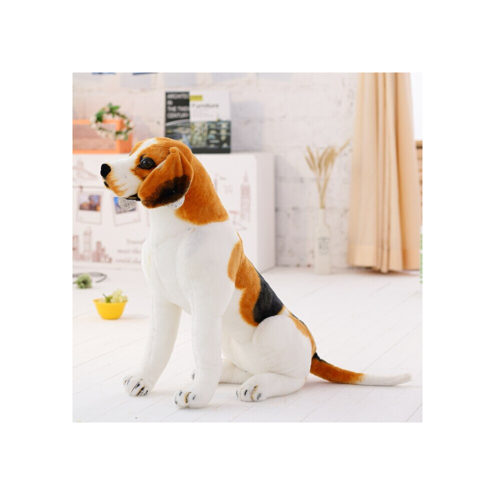 (White, 50cm) 30-90cm Giant Beagle Dog Toy Realistic Stuffed Animals Dog  Plush Toys