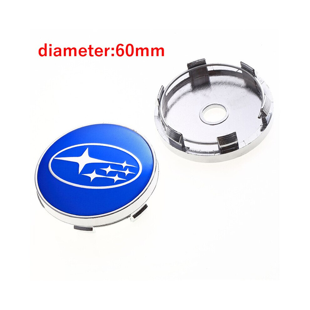 (A, A) 4Pcs 60Mm Car Styling Wheel Tyre Center Hub Cover Caps For Subaru Sti 8210516685055