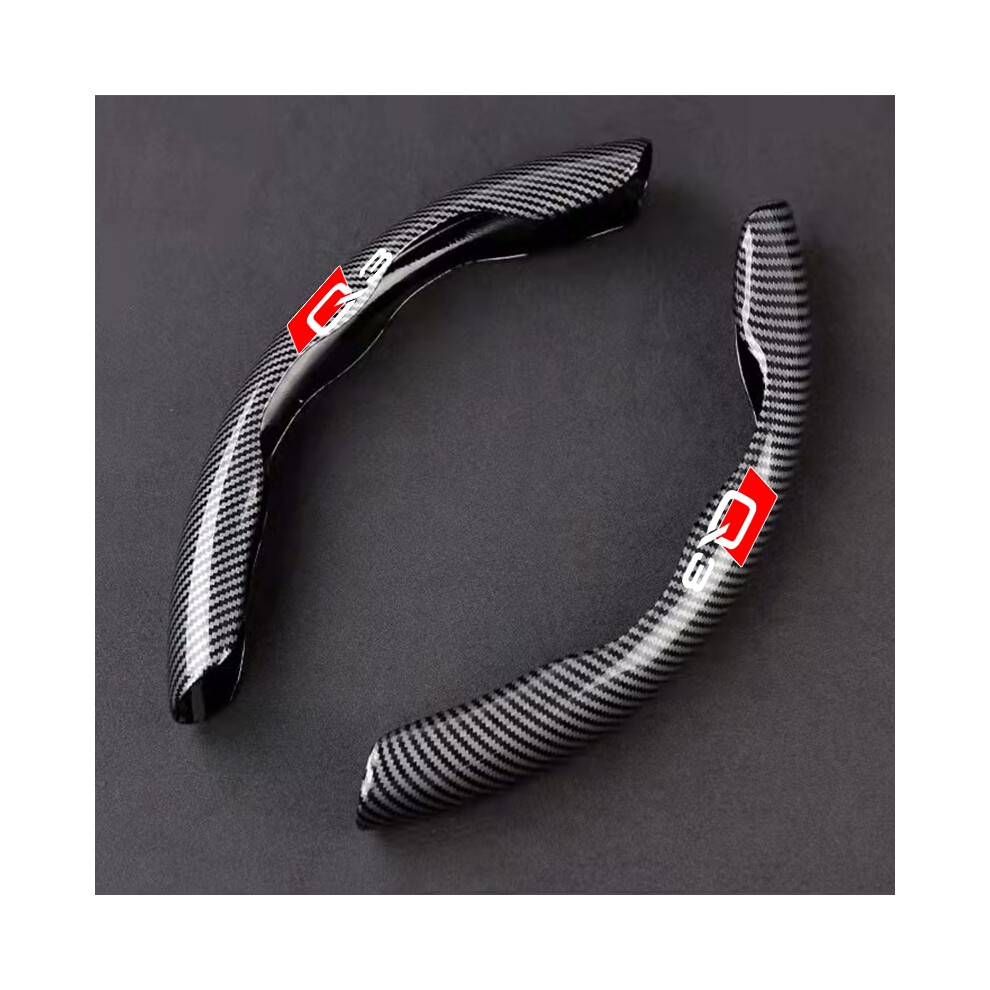 (Q3) Audi Car Carbon Fiber Steering Wheel Cover Non-Slip For Audi A1 Black 8210516687516