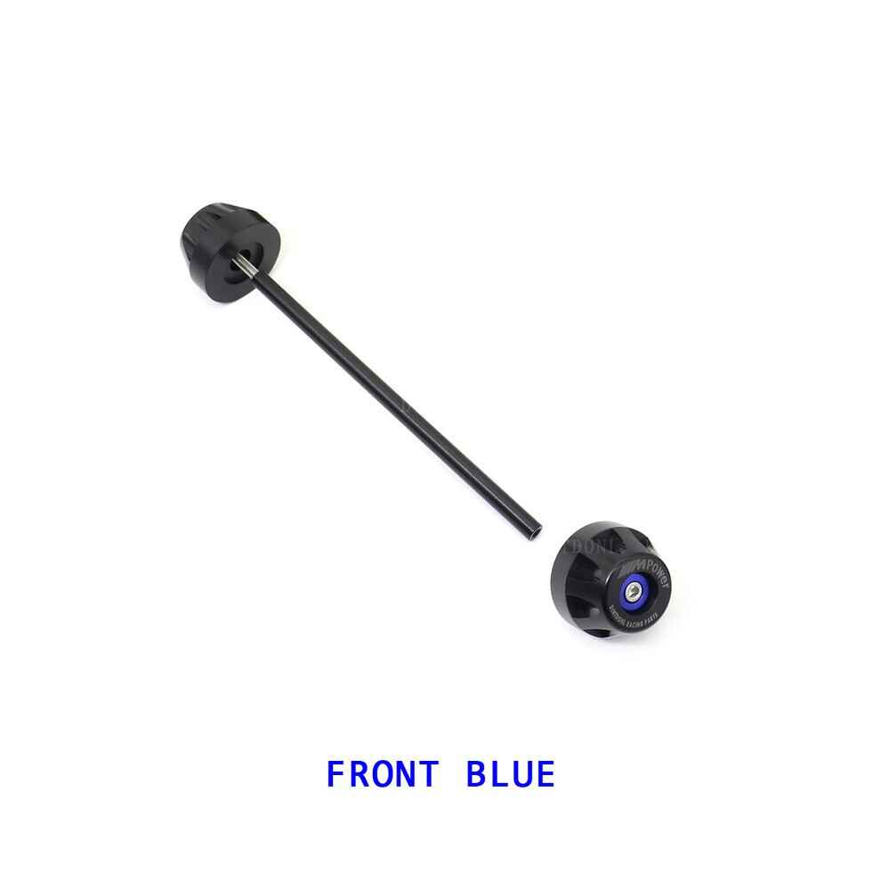 (Front ) Rear Front Axle Fork Crash Slider For Bmw S1000rr S1000r S1000xr 2019-2023 Blue 8210516693524