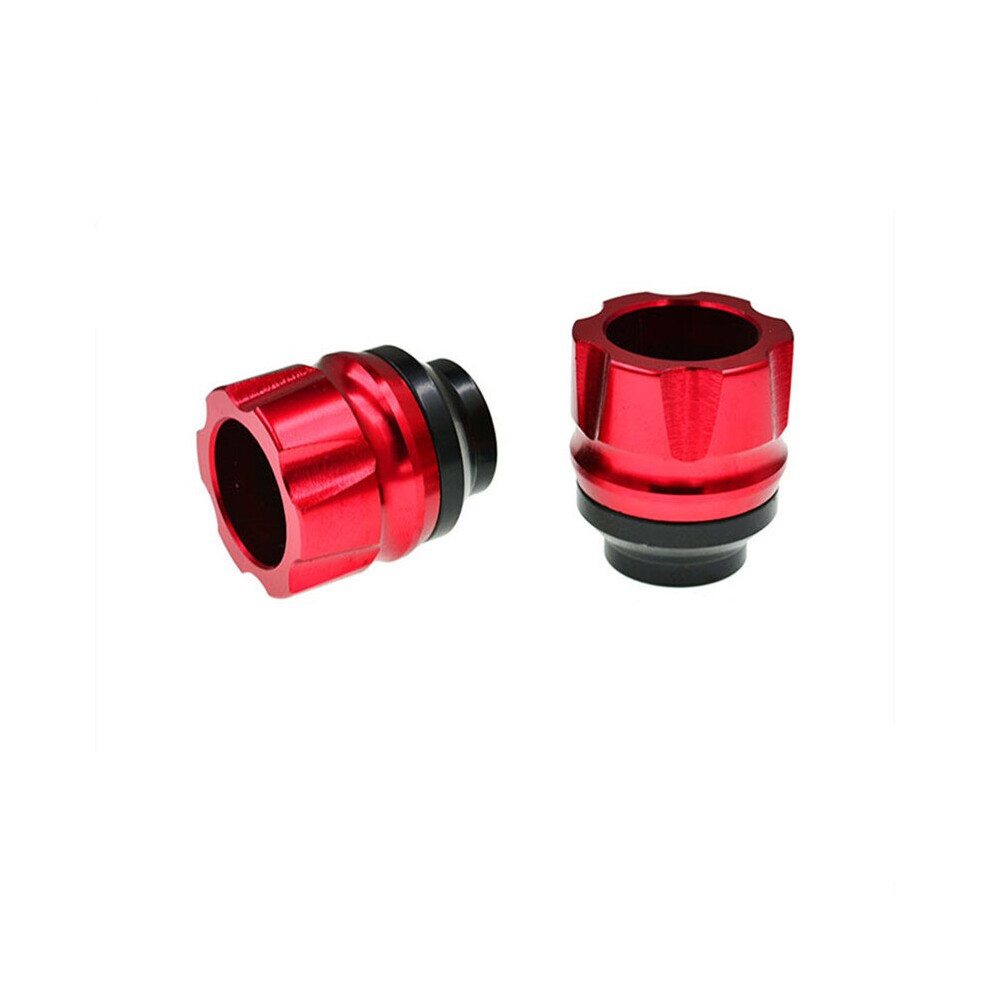 (Red) Aluminum Alloy Buffer Anti Collision Cup Front Fork Cup 13Mm Wheel Protection Red 8210516693883