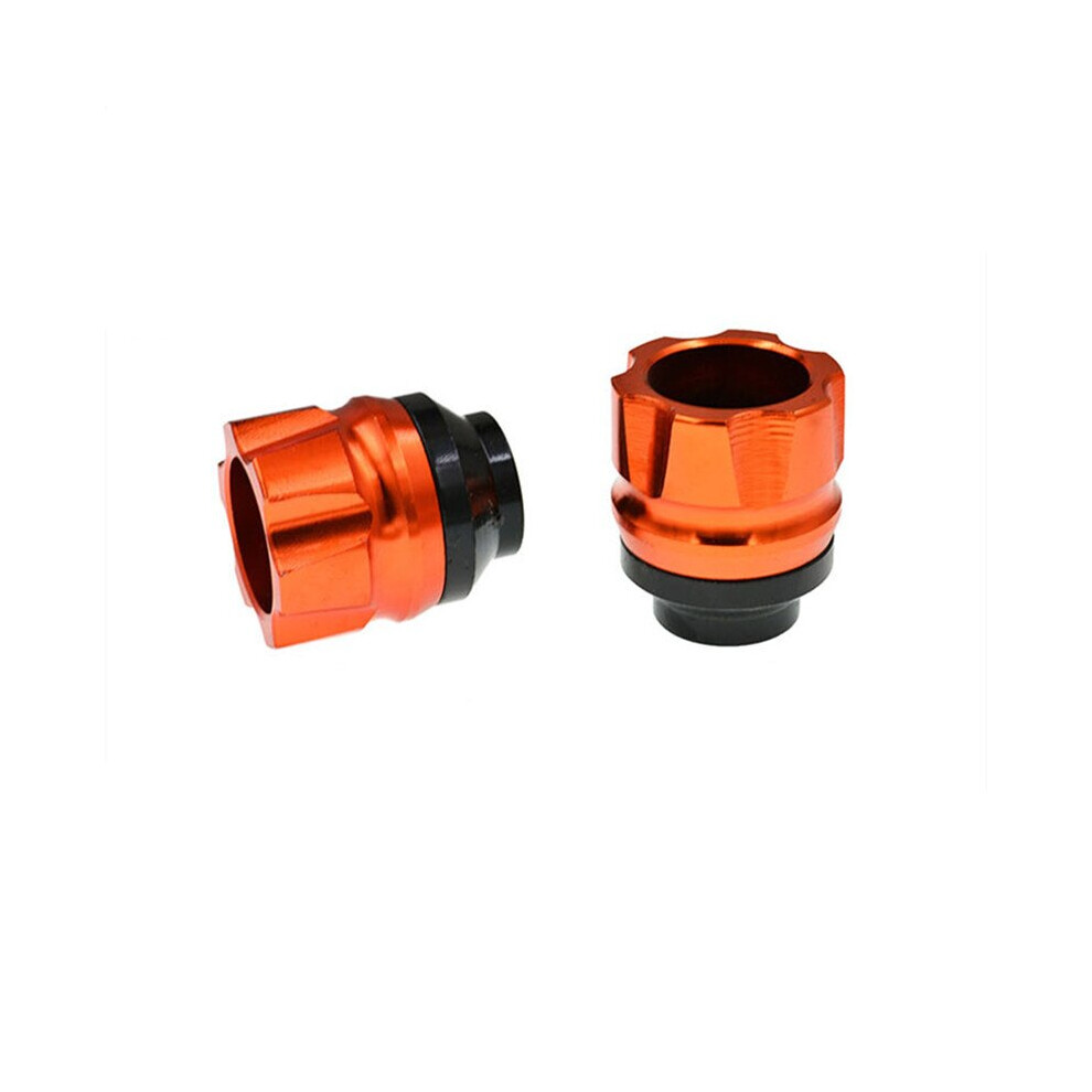 (Orange) Aluminum Alloy Buffer Anti Collision Cup Front Fork Cup 13Mm Wheel Protection Orange 8210516693845