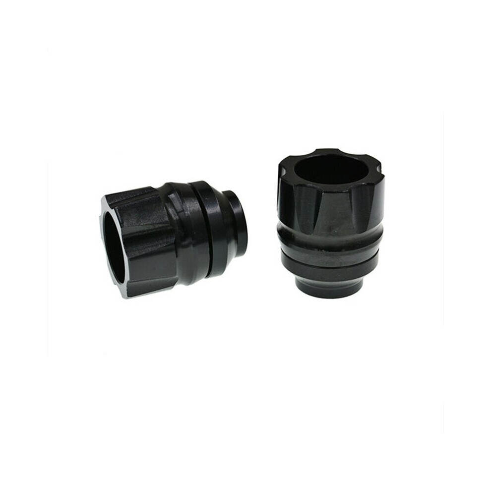(Black) Aluminum Alloy Buffer Anti Collision Cup Front Fork Cup 13Mm Wheel Protection Black 8210516693821