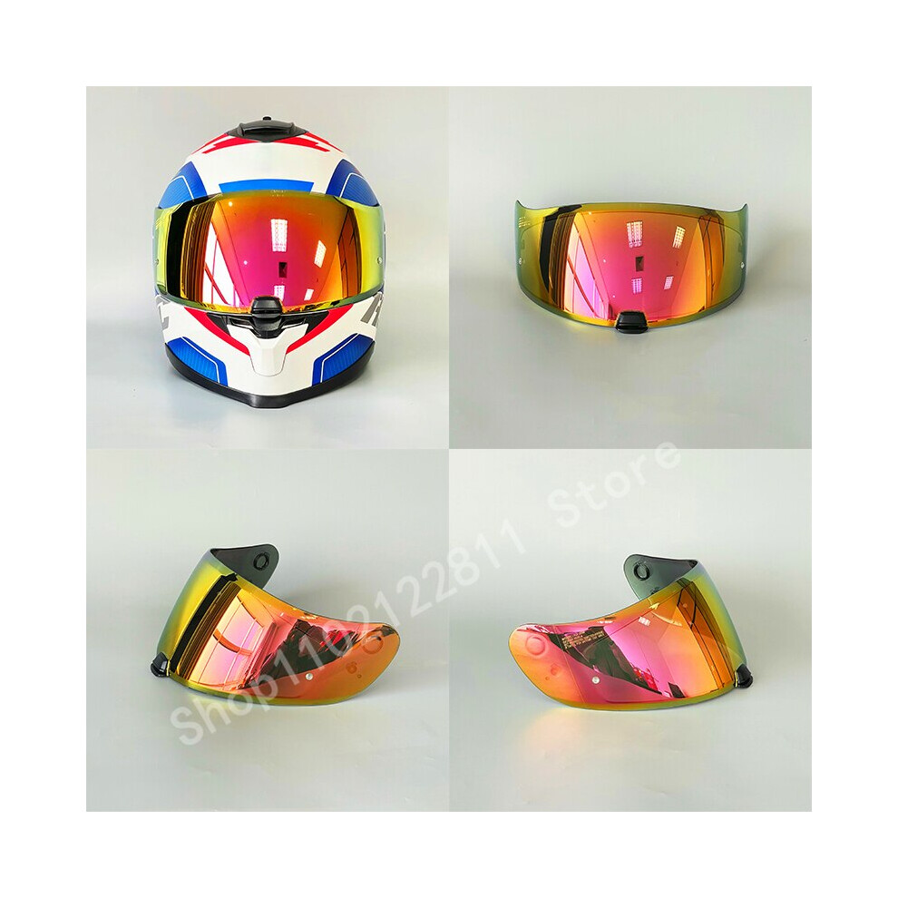 (Rose ) Hj-20M Helmet Visor Suitable For Hjc C70 Fg-17 Is-17 Fg-St Hj-20St Motorcycle Red 8210516709867