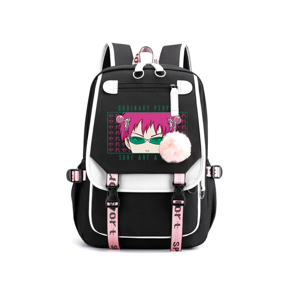 (Beige) The Disastrous Life of Saiki K Kusuo No Psi Nan Graphic Cartoon Print-image-OPC-PDPXVTZ-NEW