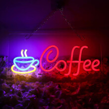 Coffee Neon Sign Led Neon Light Usb Wall Decor For Living Room Party Coffee Bar Salon Decor
