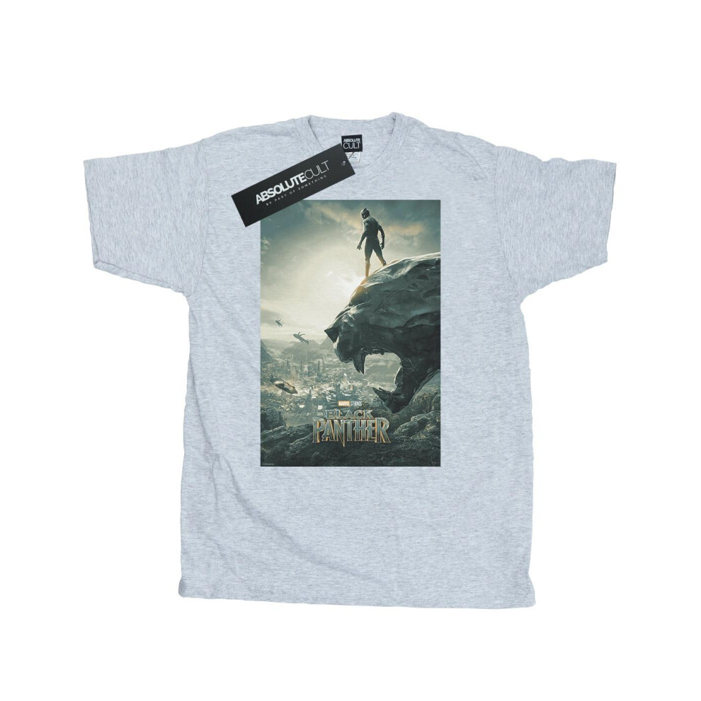 Marvel Mens Black Panther Poster T-Shirt