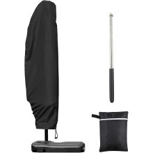 Parasol Cover 3m 4m With Zipper 1.4m Long With Telescopic Rod, 280x30/80/45cm.