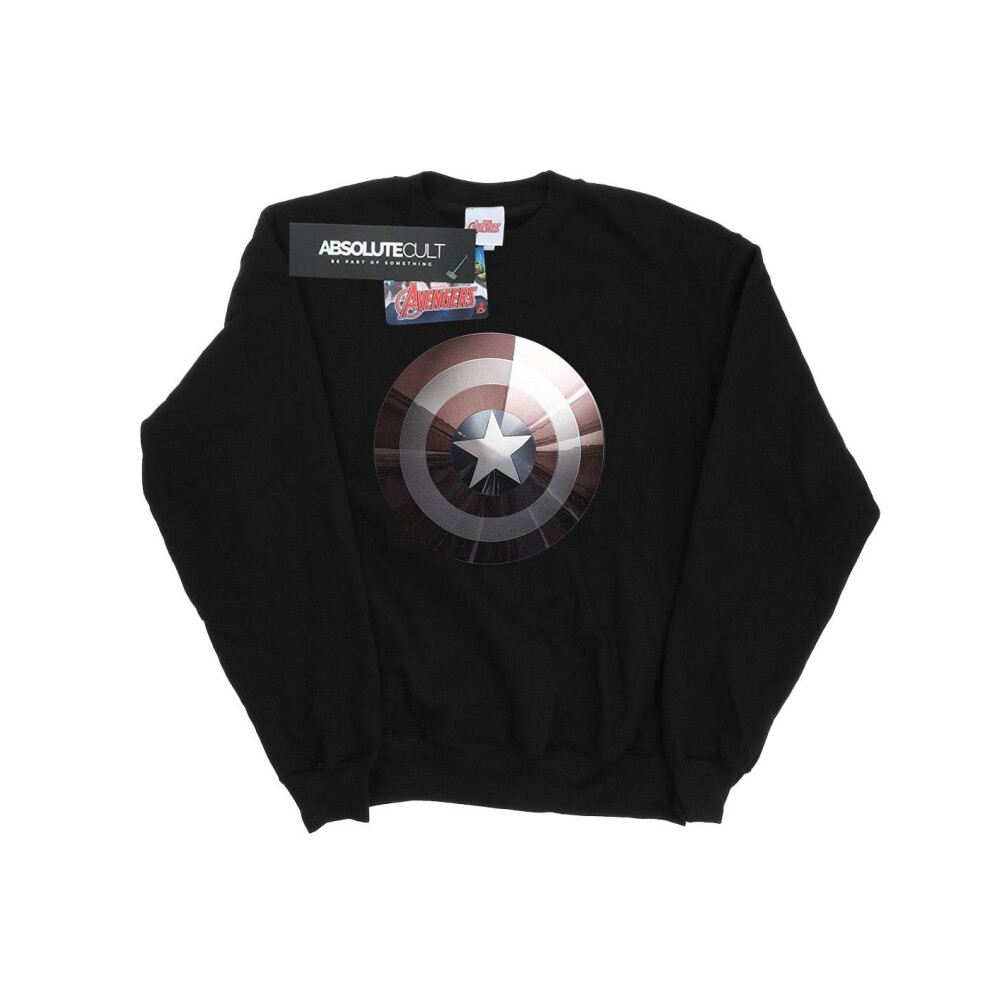 Captain America Shield Shiny Sweatshirt