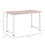 Homcom HOMCOM Computer Desk Dining Table Writing Table with Metal Frame, White 2
