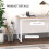 Homcom HOMCOM Computer Desk Dining Table Writing Table with Metal Frame, White 4