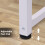 Homcom HOMCOM Computer Desk Dining Table Writing Table with Metal Frame, White 3