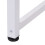 Homcom HOMCOM Computer Desk Dining Table Writing Table with Metal Frame, White 7
