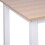 Homcom HOMCOM Computer Desk Dining Table Writing Table with Metal Frame, White 8