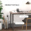 Homcom HOMCOM Computer Desk Dining Table Writing Table with Metal Frame, Black 3