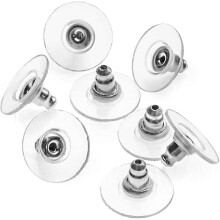 60 Pieces Earring Clasp, Universal Earring Fastener, Earring Stopper Men And Women