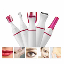 5 In 1 Electric Hair Shaver Trimmer For Eyebrow Facial Nose Bikini Area Clipper
