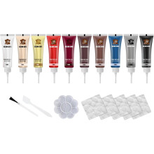 10 Colors Leather Colour Restorer,recolouring Leather Balm For Upholstery Dye