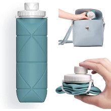 Special Made Collapsible Water Bottles 2 Pack Bpa Free Siliconce Leak-proof Reusable Travel Water Bottle Lightweight Waterproof Bottle For Sport Worki