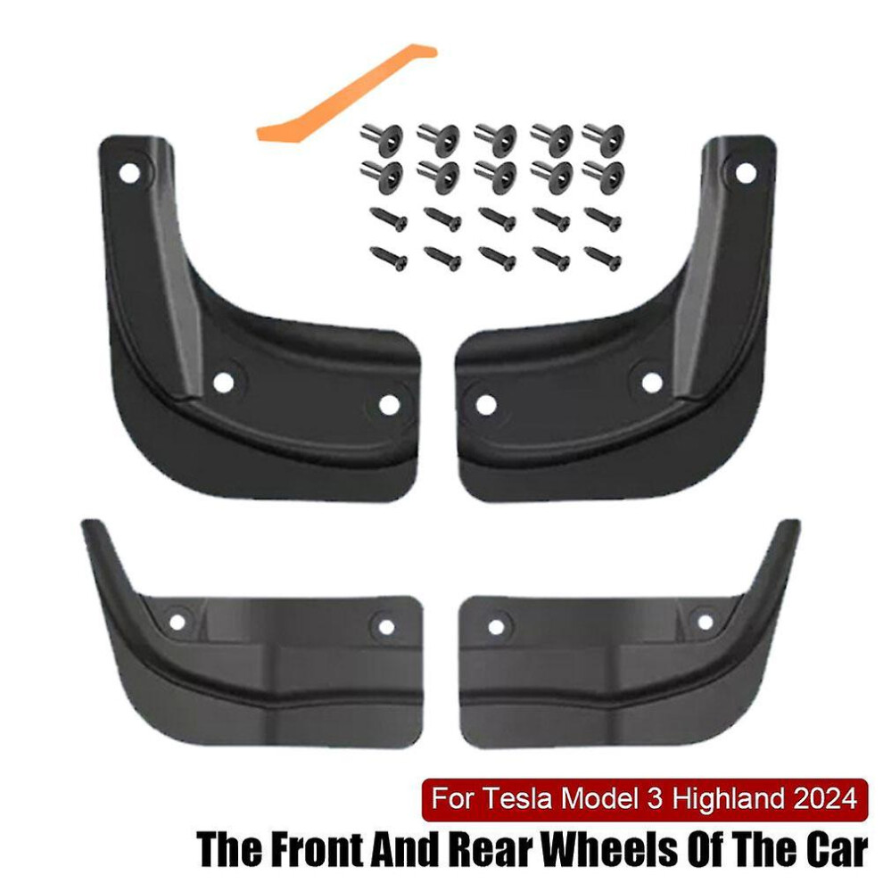 For Tesla Model 3 Highland 2024 Mud Flaps Splash Guards Front 4522139260385
