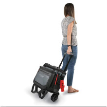 Titan 22.5 Litre 60 Can Rolling Cooler With Drinks Holder All Terrain Cart Sturdy 2 Wheel Trolley