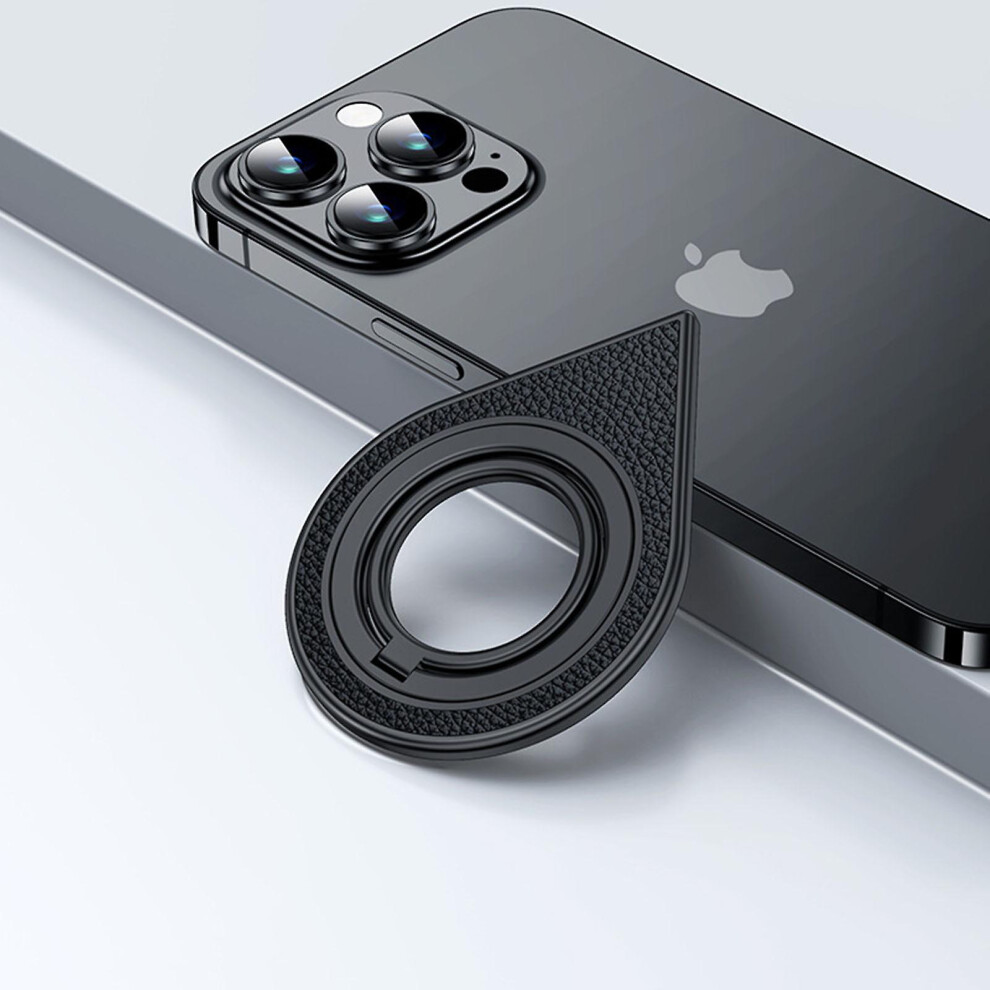 (, A) Magnetic Phone Ring Holder For Magsafe, Magnet Finger Ring Grip Stand Holder Removable Finger Loop Kickstand For Iphone 15/14/13/12 Series Black 9152243414043