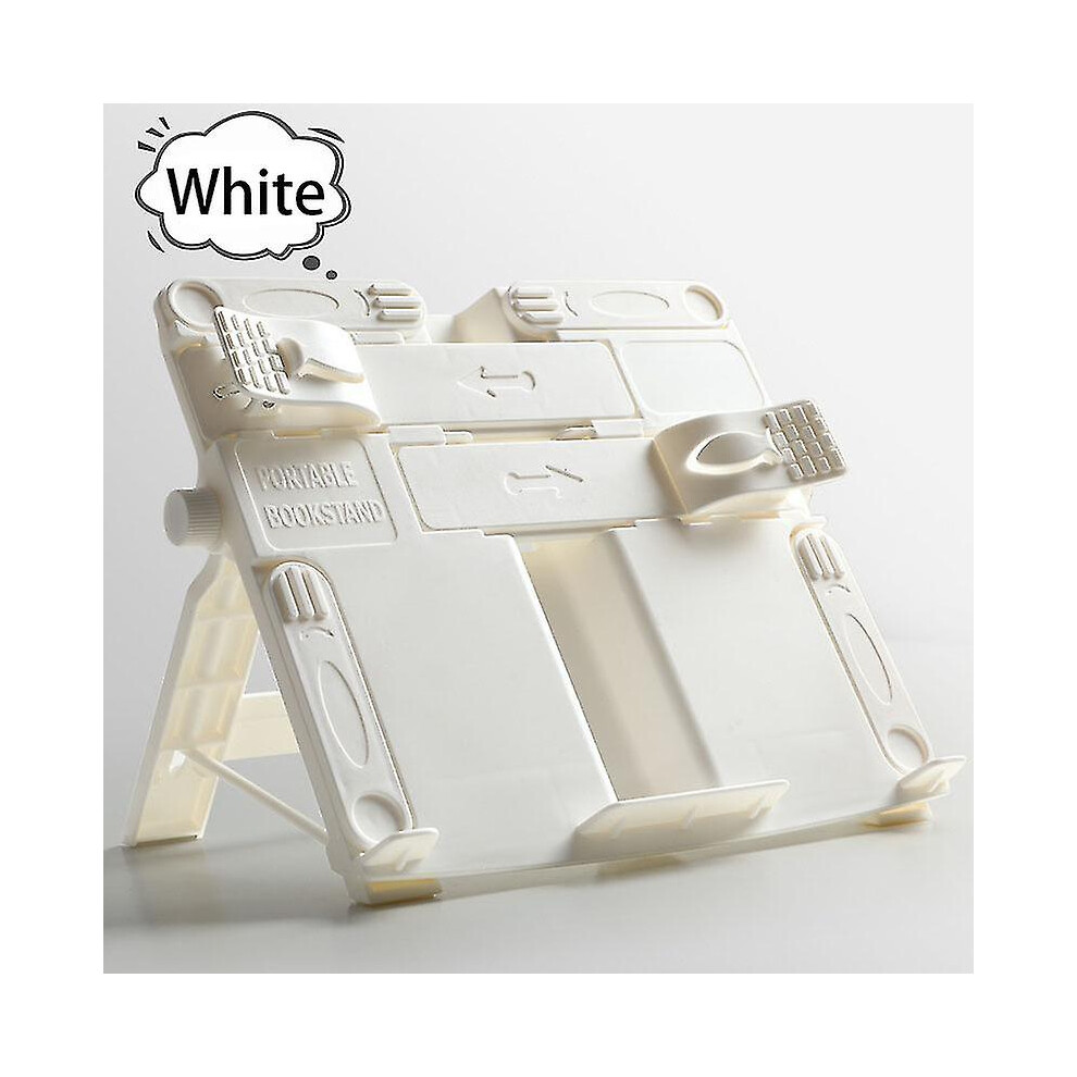 (G) Adjustable Reading Book Stand Portable Non-Slip Metal Folding Textbooks Tablet 4522139261818