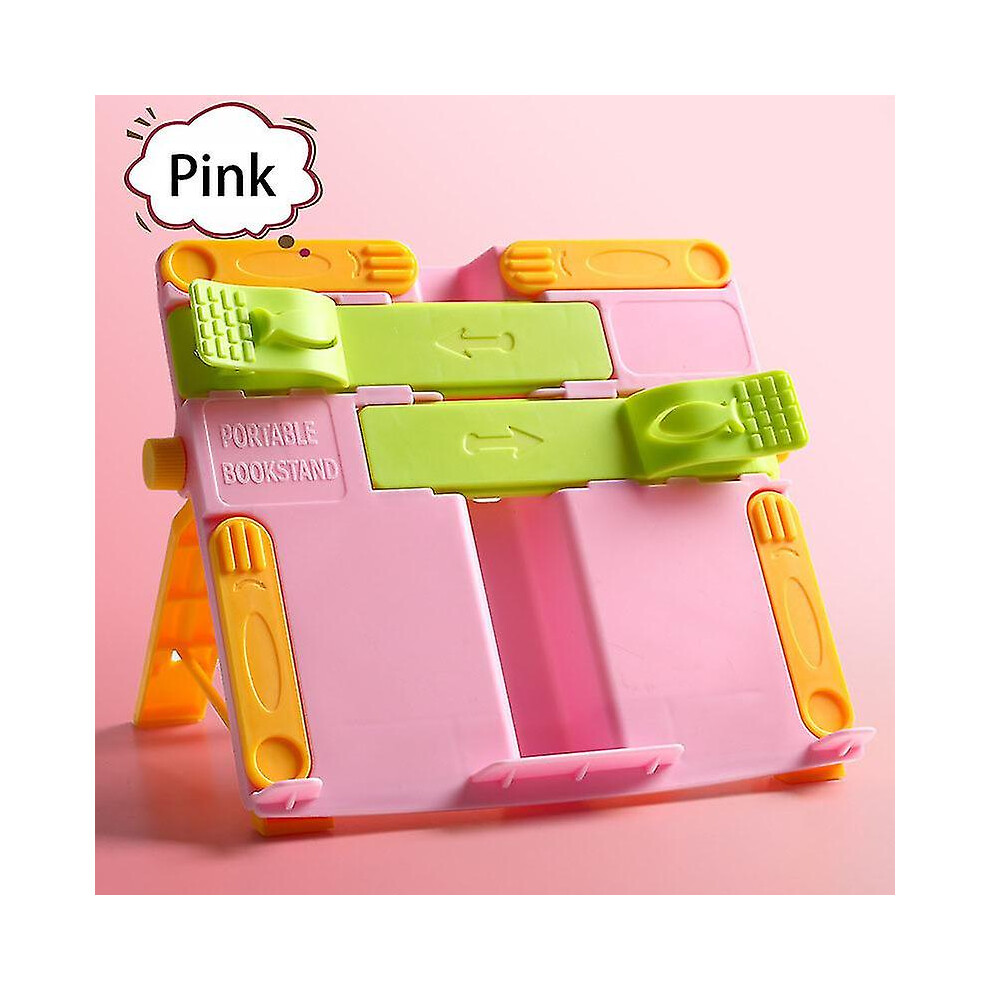 (E) Adjustable Reading Book Stand Portable Non-Slip Metal Folding Textbooks Tablet 4522139261825