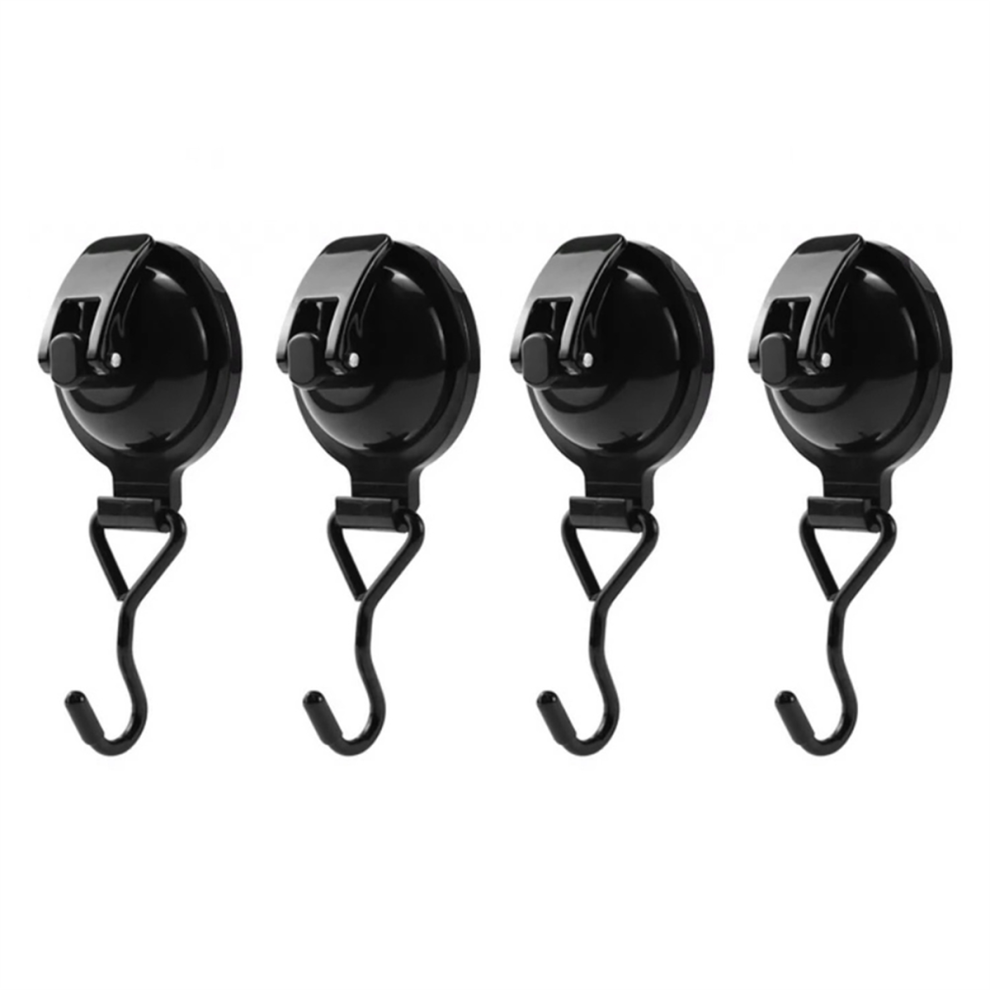 Moresk-4Pcs Heavy-Duty Suction Cup Hooks For Towel, Robe, Loofah & Wreath, For Bathroom & Kitchen, No Tools Required-A 4853736313069