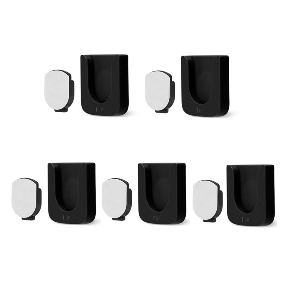 moresk-Magnetic Remote Control Holder Wall Mount, 5Pcs Remote Control Organizers Self-Adhesive TV Remote Control Rack(Black)-image-OPC-PDPZXNS-NEW