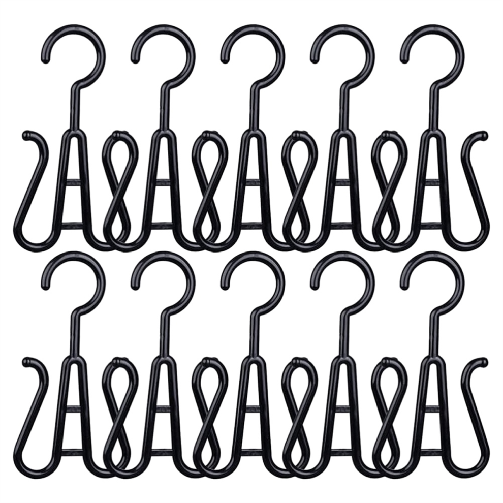 Moresk-Double Shoes Drying Rack 50Pcs Shoe Display Hooks Drying Rack Plastic Hanger For Shop Home Supermarket Mall 4853736324225