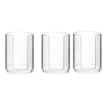 moresk-3 Pcs Bathroom Cup Dispenser 3 Oz Countertop Storage Mouthwash Cups Holder, Plastic Small Disposable Paper Cup Holders