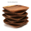 moresk-Walnut Wood Plates Square Wooden Snack Plate Cake Dessert Fruit Serving Small Sushi Food Dishes Plate Set 3