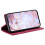 (Red) Case For Google Pixel 8A PU Leather Full Protection Side Buckle Shockproof Flip Cover Card Insertion 2