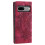 (Red) Case For Google Pixel 8A PU Leather Full Protection Side Buckle Shockproof Flip Cover Card Insertion 1