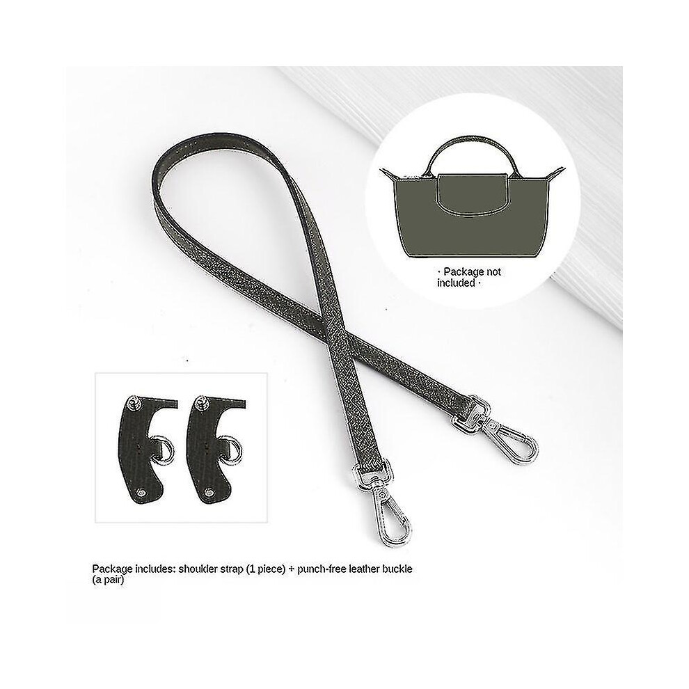 (Green1, Shoulder straps and F buckles) Bag Strap Compatible With Longchamp Bag Transcompatible Withmation Accessories Free Punching Compatible With Mini Bag Shoulder Strap Mini Bag