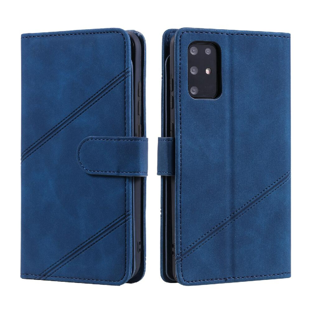 (Blue) Case For Samsung Galaxy S20 Plus Magnetic Wristband Pu Leather Wallet Flip Folio Card Holder Kickstand Blue 764762611026